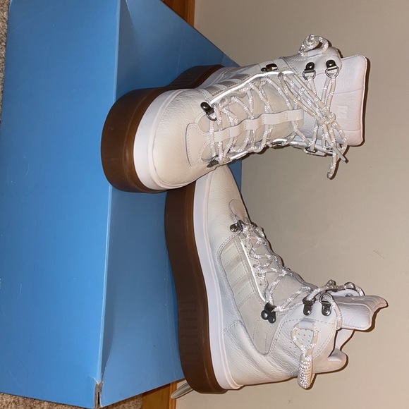 Beyoncé Ivy Park Icy Park Womens Adidas Sleek Boots 7.5 New Worn once - Picture 7 of 7